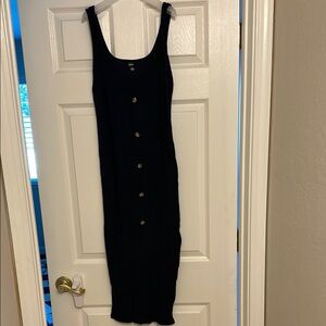 Casual Navy Sleeveless Dress